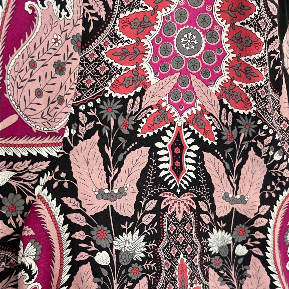 Singrid Olsen Women’s Vintage Silk Paisley Mosaic Top - Size XS - Picture 5 of 8